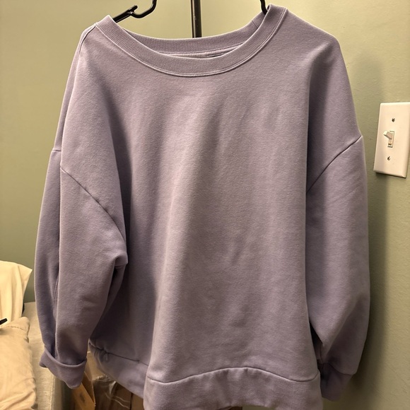 Athleta Tops - Athleta Soft Purple Sweatshirt 1X